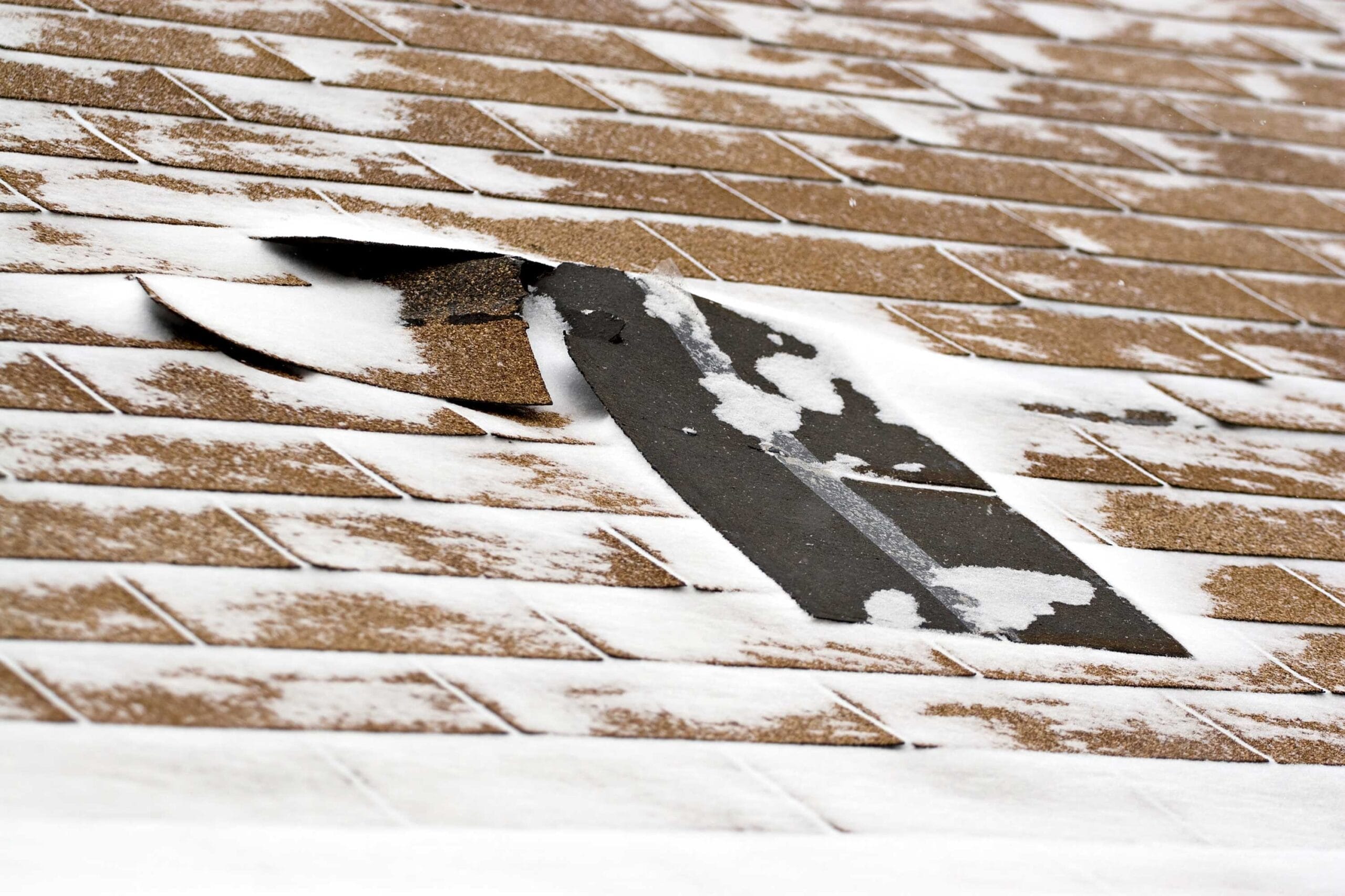 winter roof problems, winter storm damage